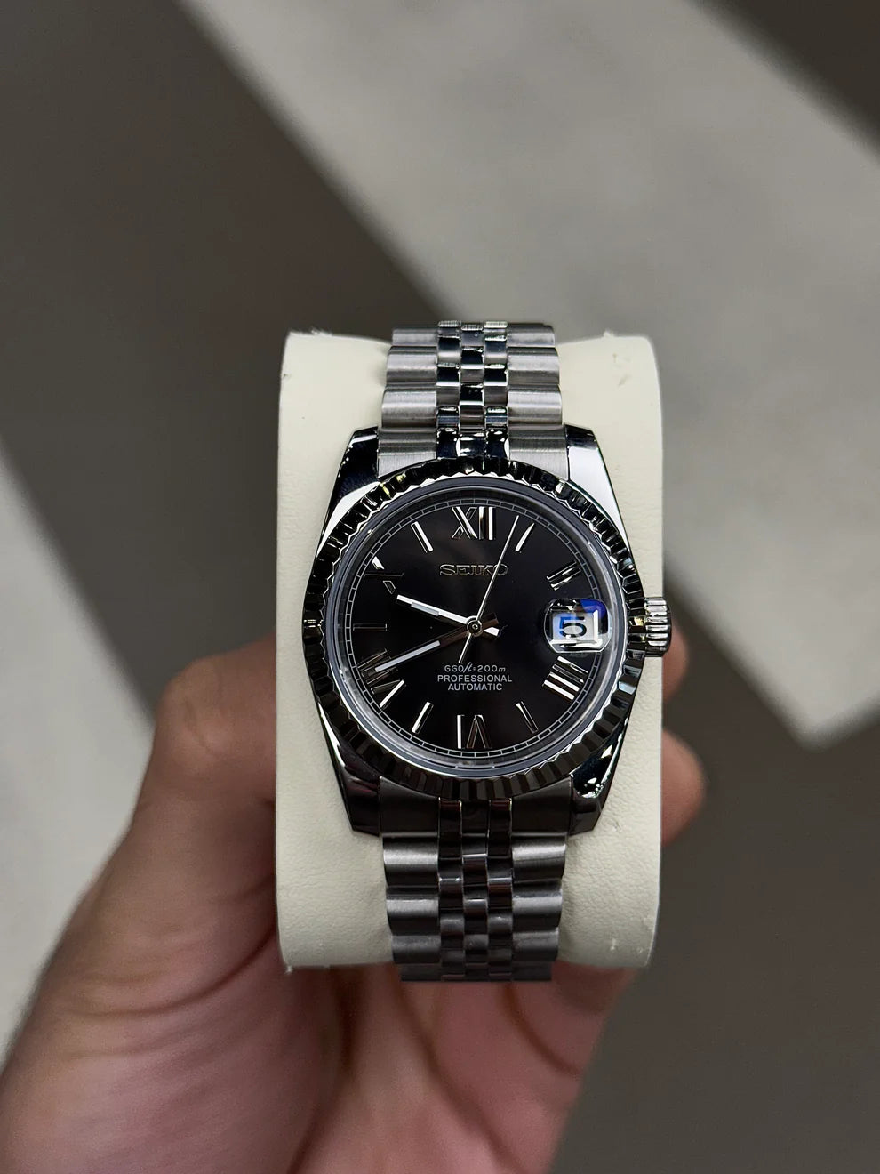 Black Roman Numeral Dial