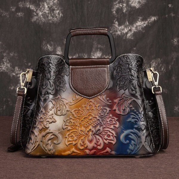 Genuine Leather Handbags Fashion Messenger Bags Cowhide Handbags - Image 4